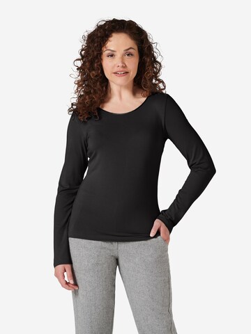 eve in paradise Performance Shirt in Black: front