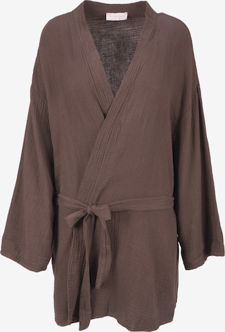 Kimono 'Kehlani' Seasons of April en marron : devant