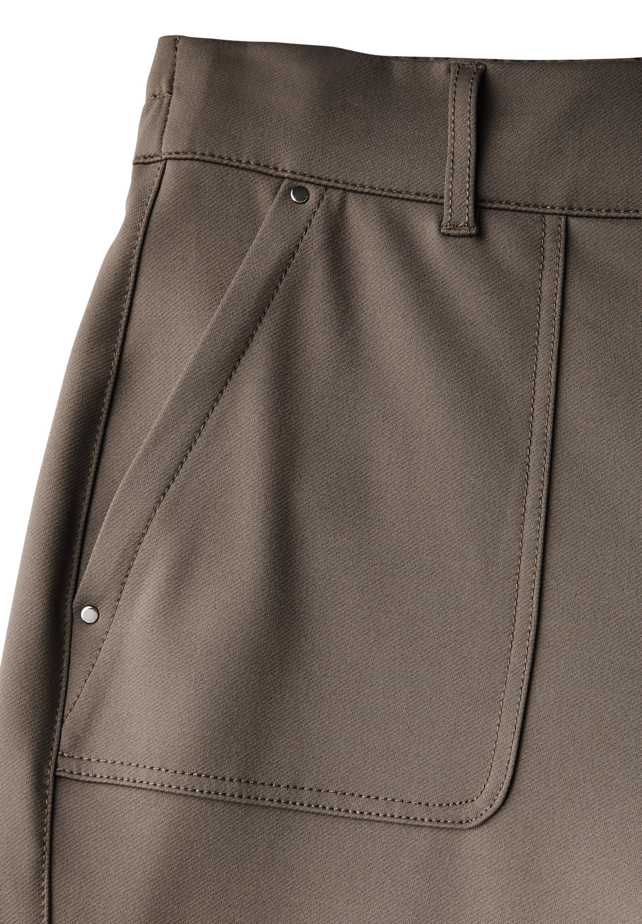 STREET ONE Slimfit Hose in Braun