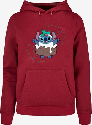 ABSOLUTE CULT Sweatshirt 'Lilo And Stitch - Pudding Holly' in Rot: predná strana