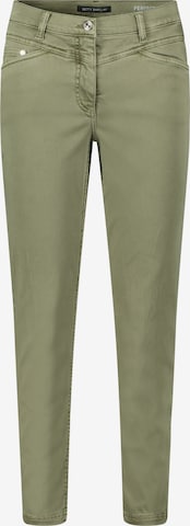 Coupe slim Pantalon Betty Barclay en vert : devant