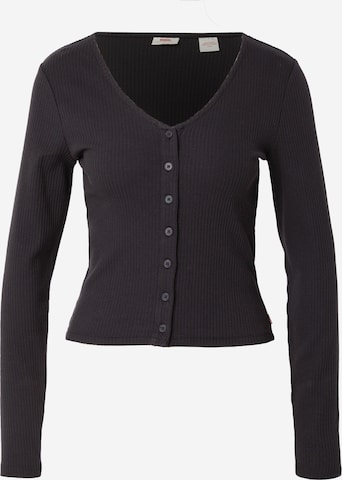 LEVI'S ® - Casaco de malha 'Muse Long-Sleeve Tee' em preto: frente