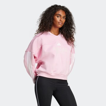 ADIDAS SPORTSWEAR Спортивный свитшот 'House Of Tiro' в Ярко-розовый
