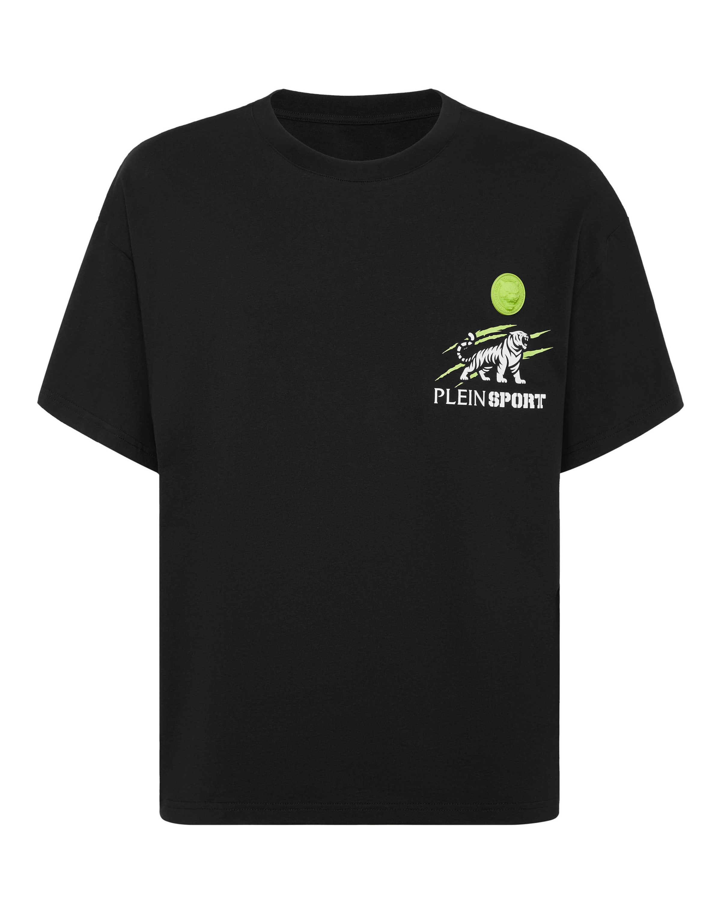 Plein Sport - Camiseta 'Tiger' en negro: frente