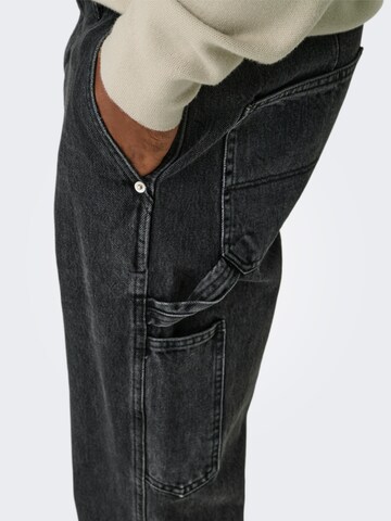 regular Jeans 'ONSEdge' di Only & Sons in nero