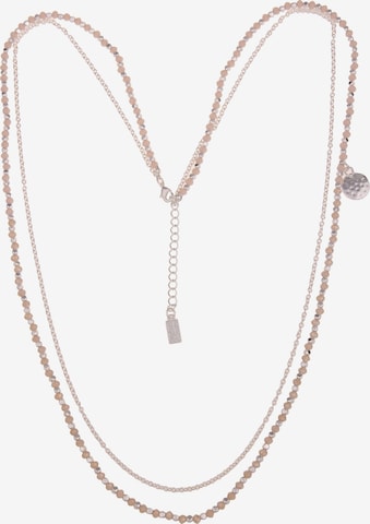 Leslii Necklace in Beige: front