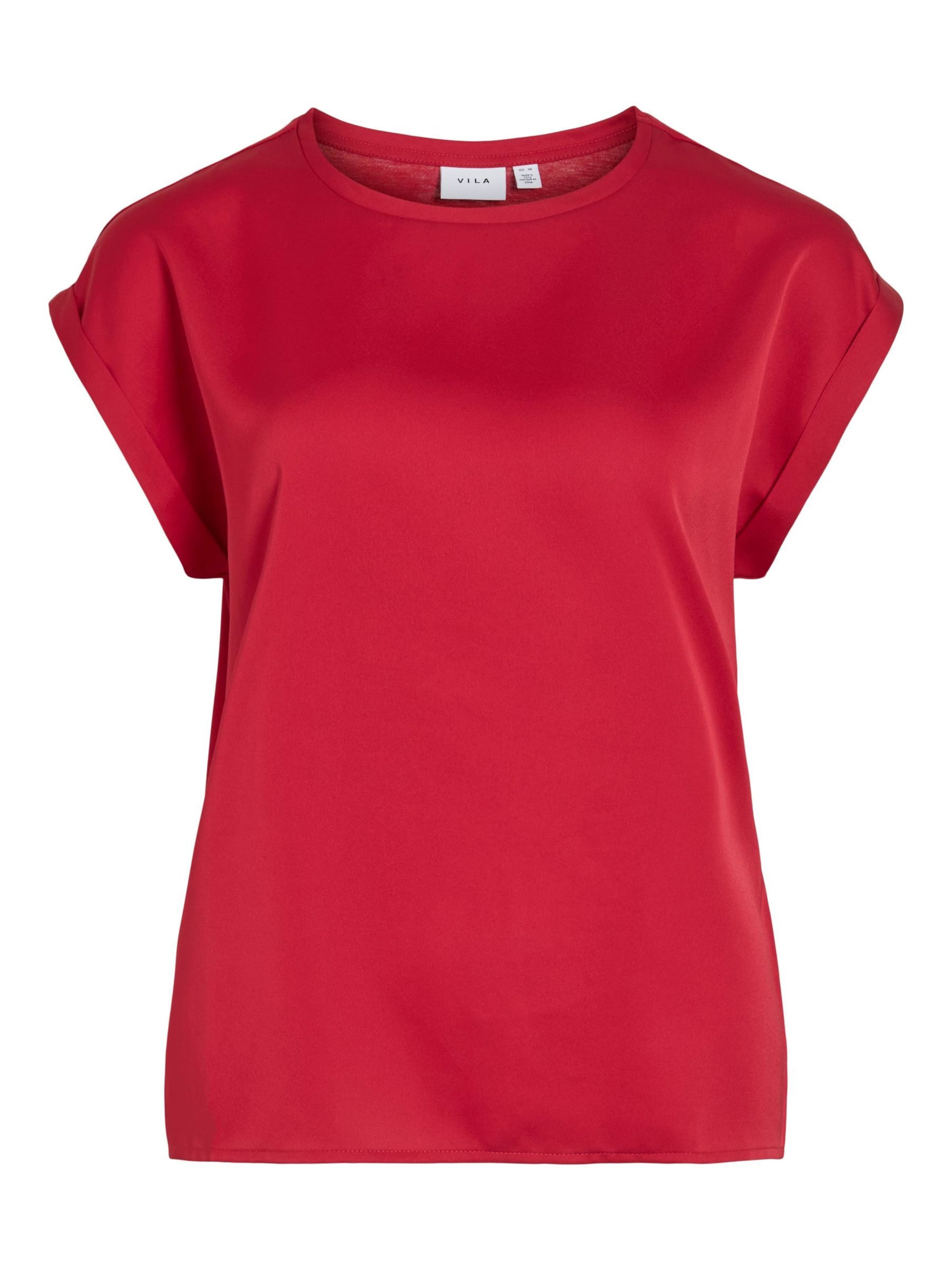 VILA Shirt 'VIEllette' in Red: front