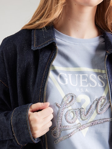 GUESS T-Shirt in Blau