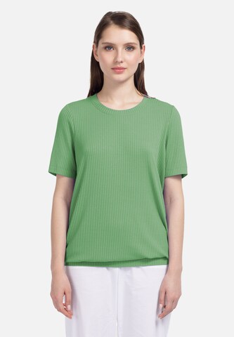 HELMIDGE Blouse in Groen: voorkant