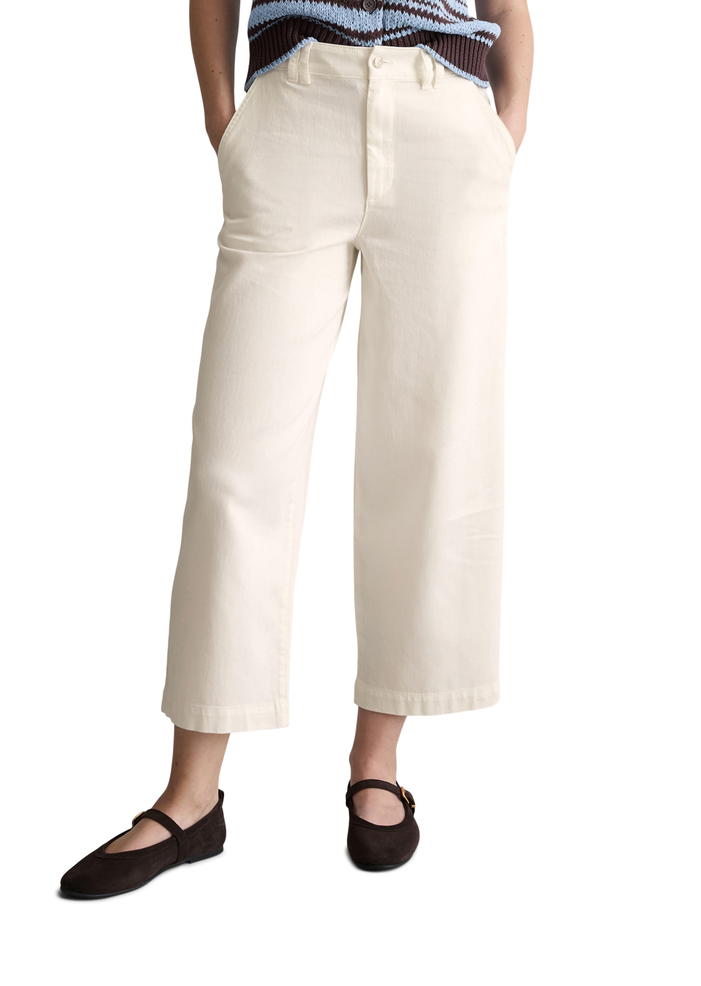 Marc O'Polo DENIM Loosefit Hose in Weiß