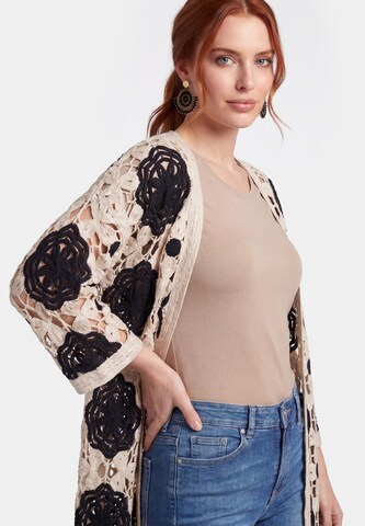 usha FESTIVAL Gebreide mantel 'Resortwear' in Beige