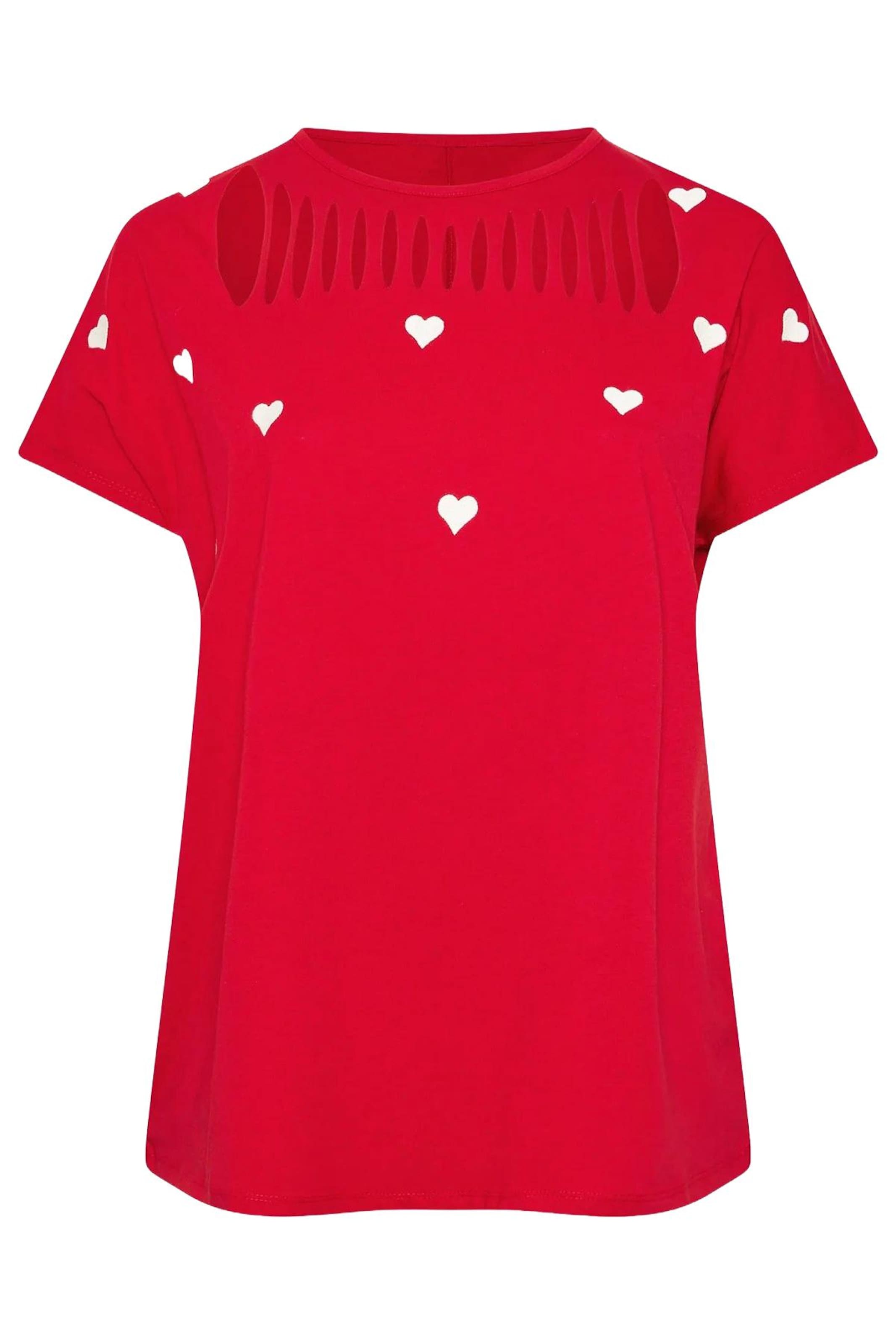Shape Of You Shirt in Rood: voorkant