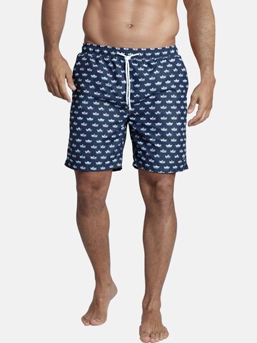 Jan Vanderstorm Board Shorts ' Adalhard ' in Blue: front