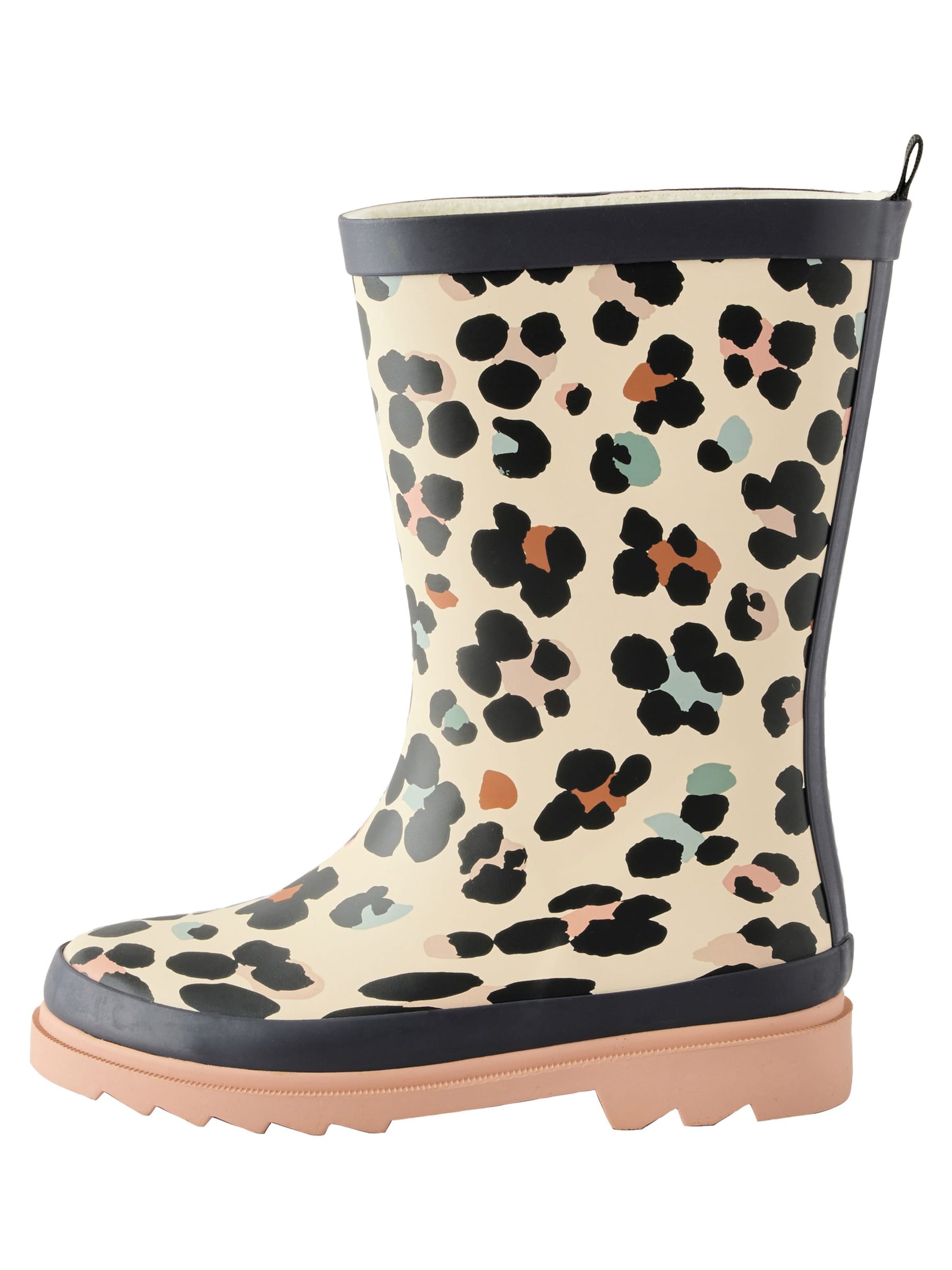 Next Гумени ботуши в бежово: отпред