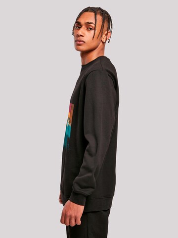 F4NT4STIC Sweatshirt 'Berg Sonnenuntergang Retro' in Black
