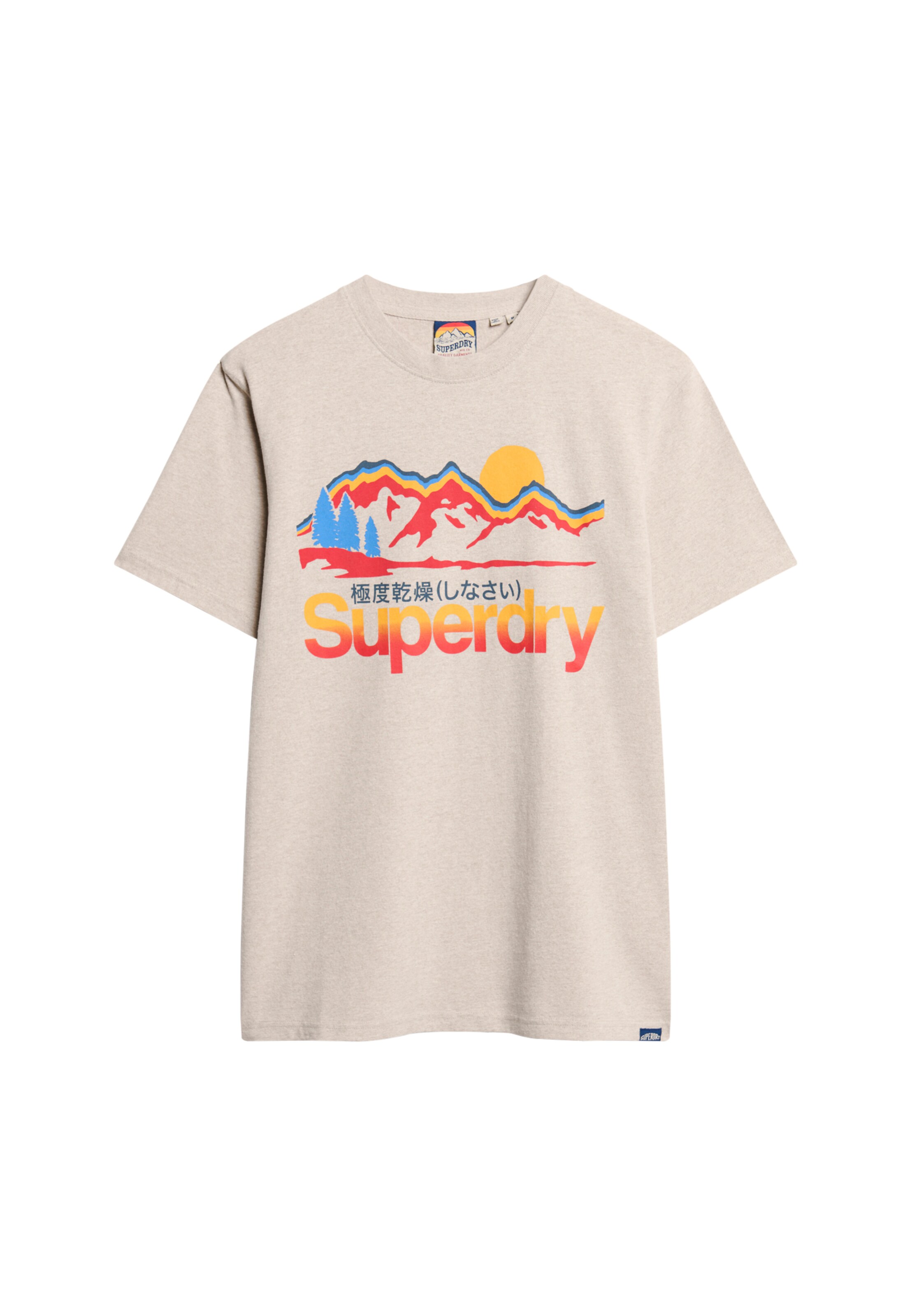 Superdry Shirt 'Great Outdoors' in Grijs: voorkant