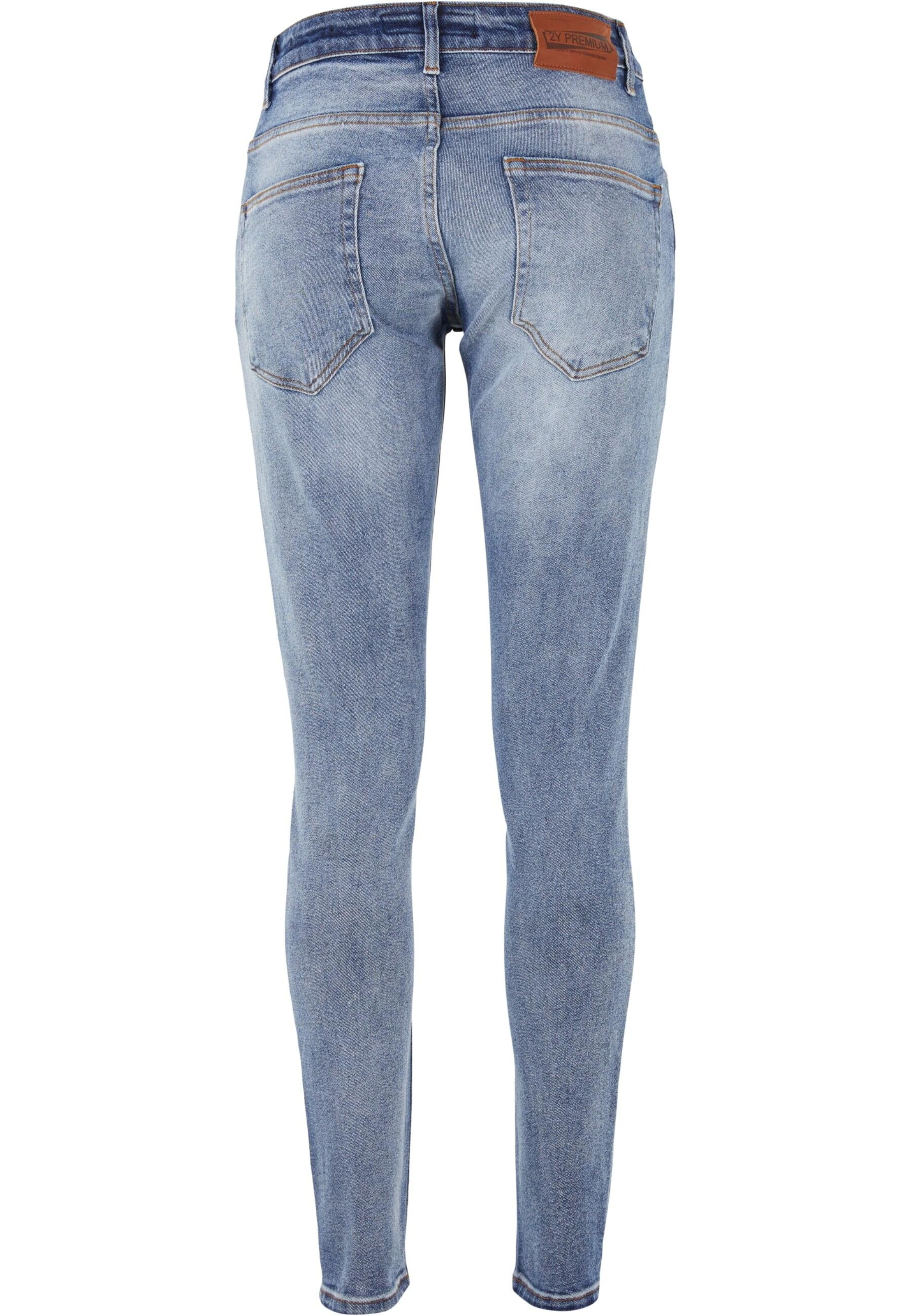 2Y Premium Skinny Jeans in Blau