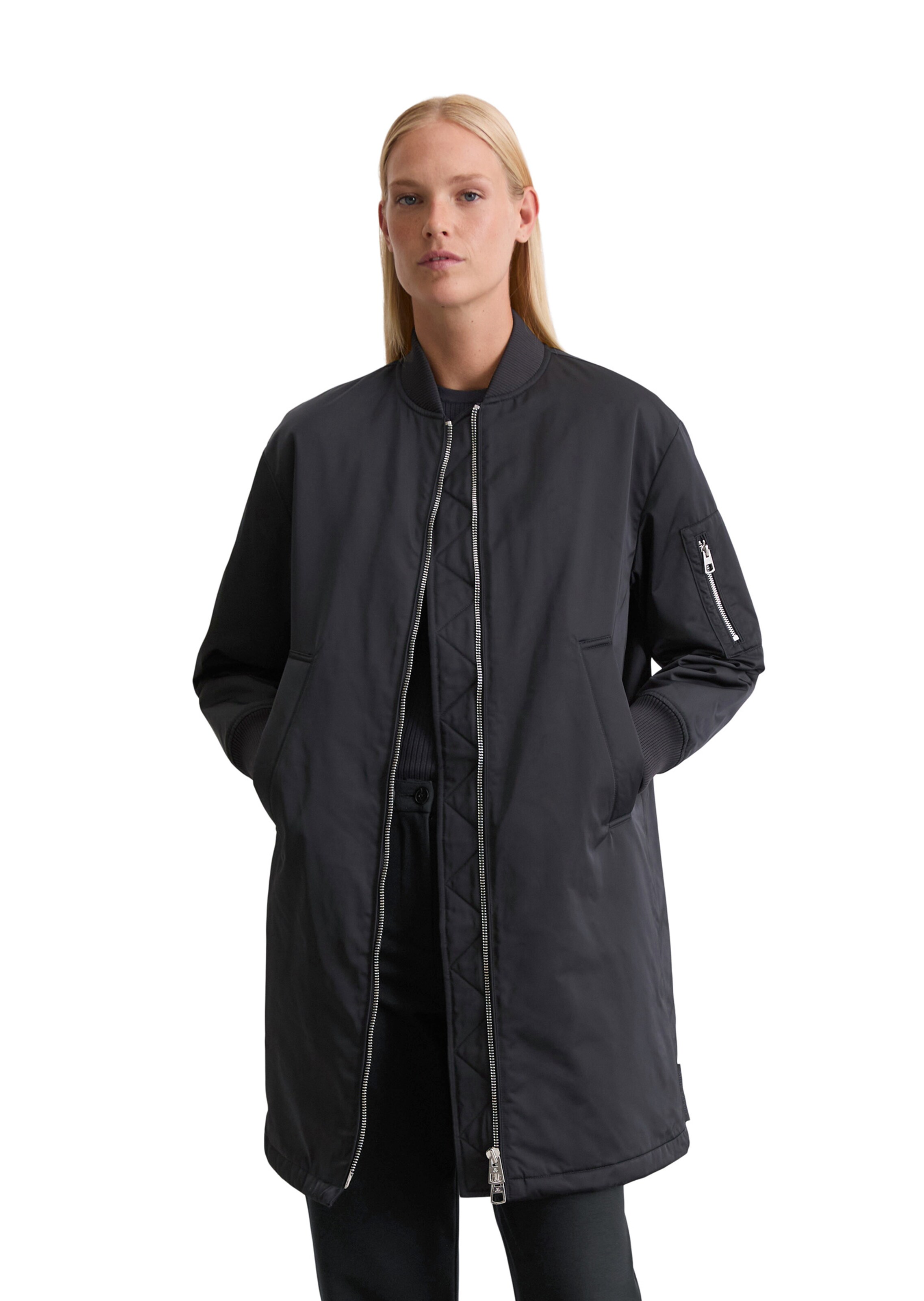 Marc O'Polo - Abrigo de entretiempo 'Aviator' en azul: frente