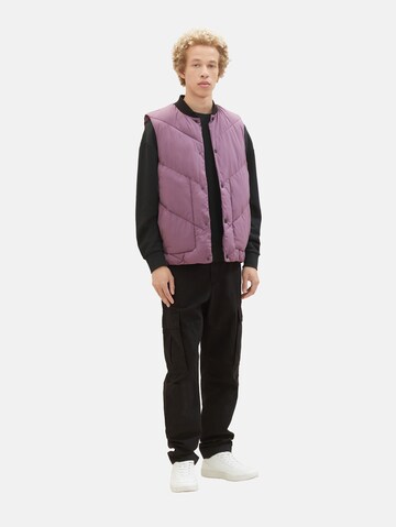 TOM TAILOR DENIM Weste in Lila