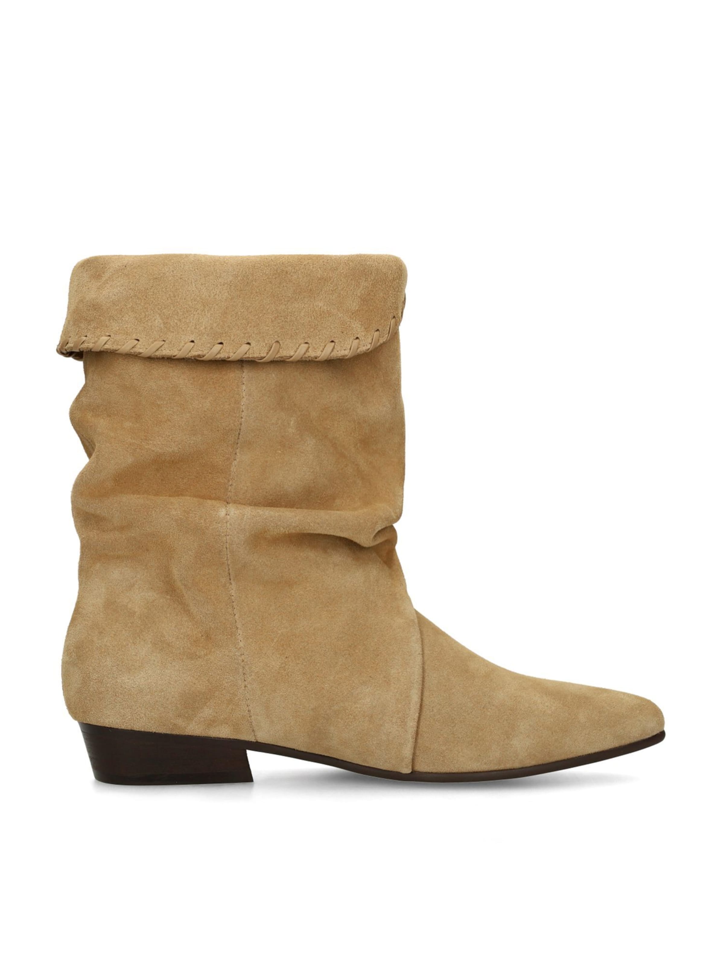 MANFIELD Stiefelette in Beige