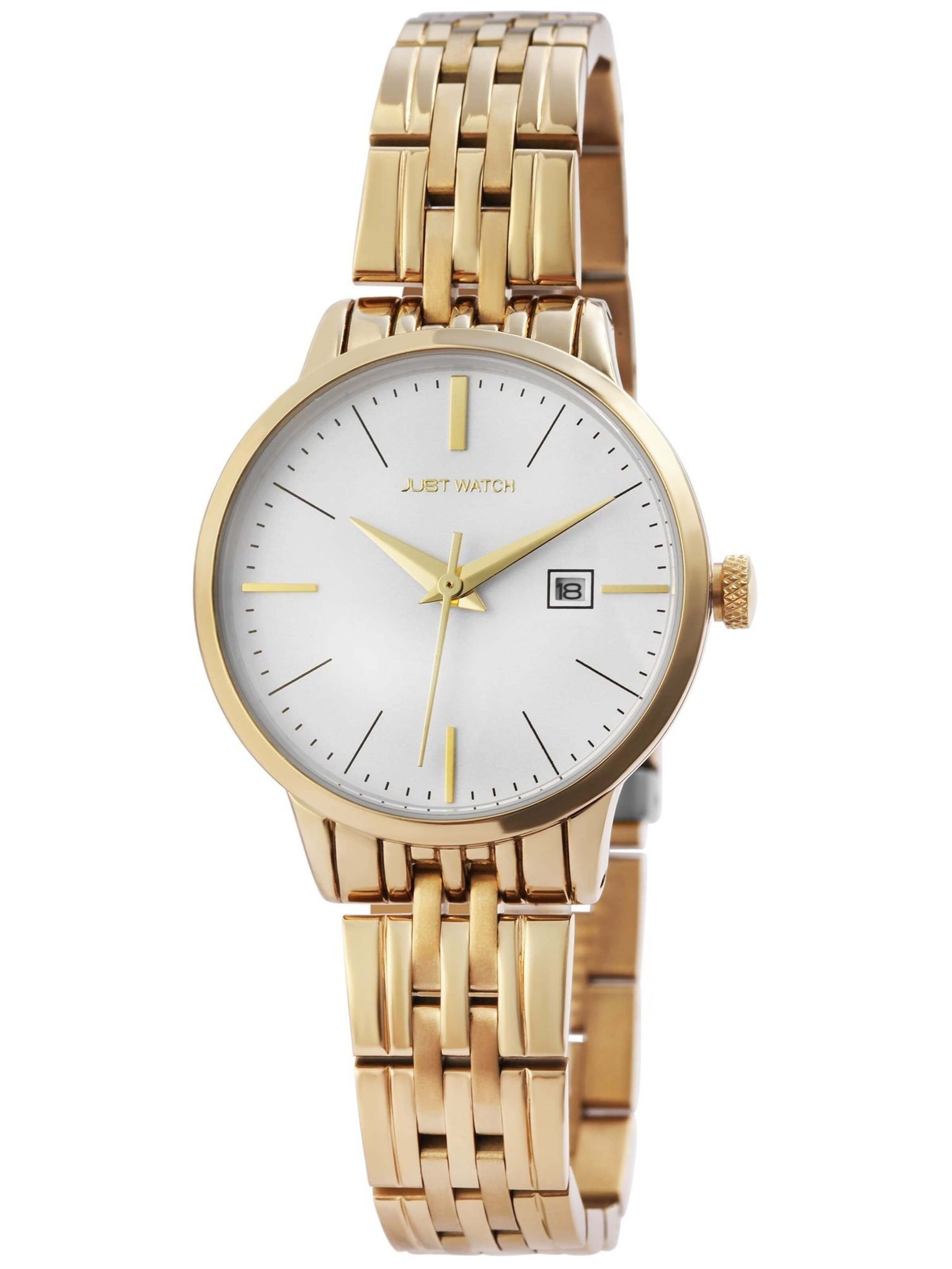 Just Watch Analog Watch 'Elizabeth, 3 ATM' in Gold: front