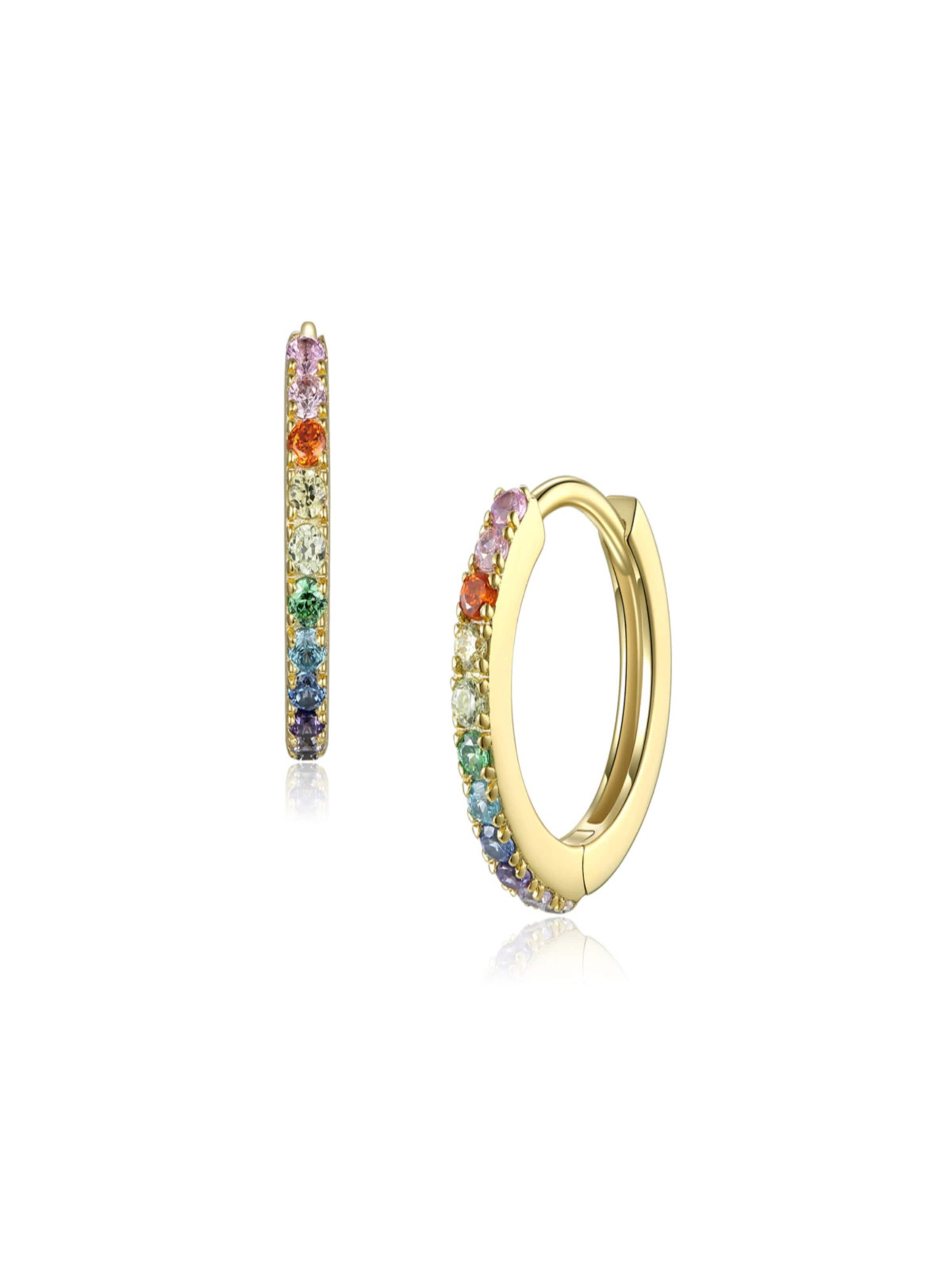 Fiocco Jewelry Earrings 'Rainbow' in Yellow: front