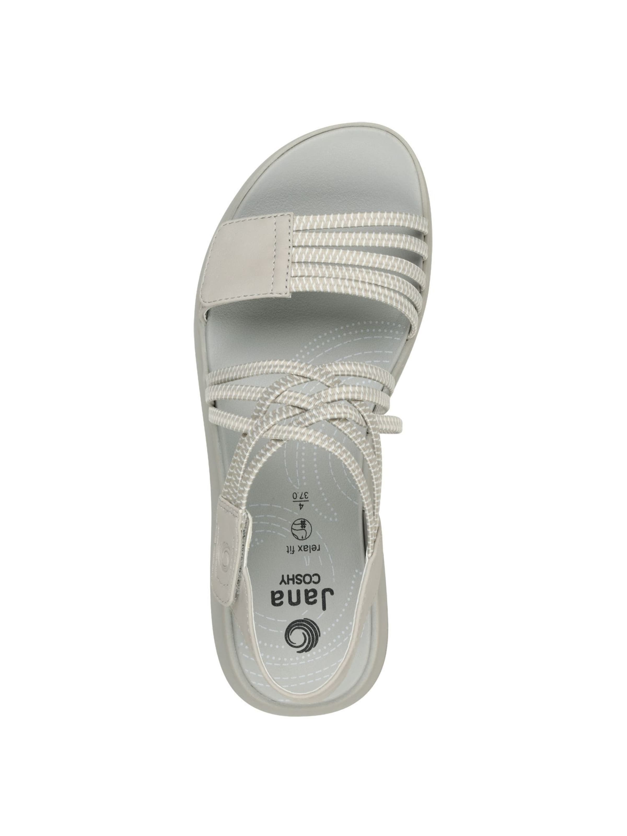 JANA Strap sandal in Grey