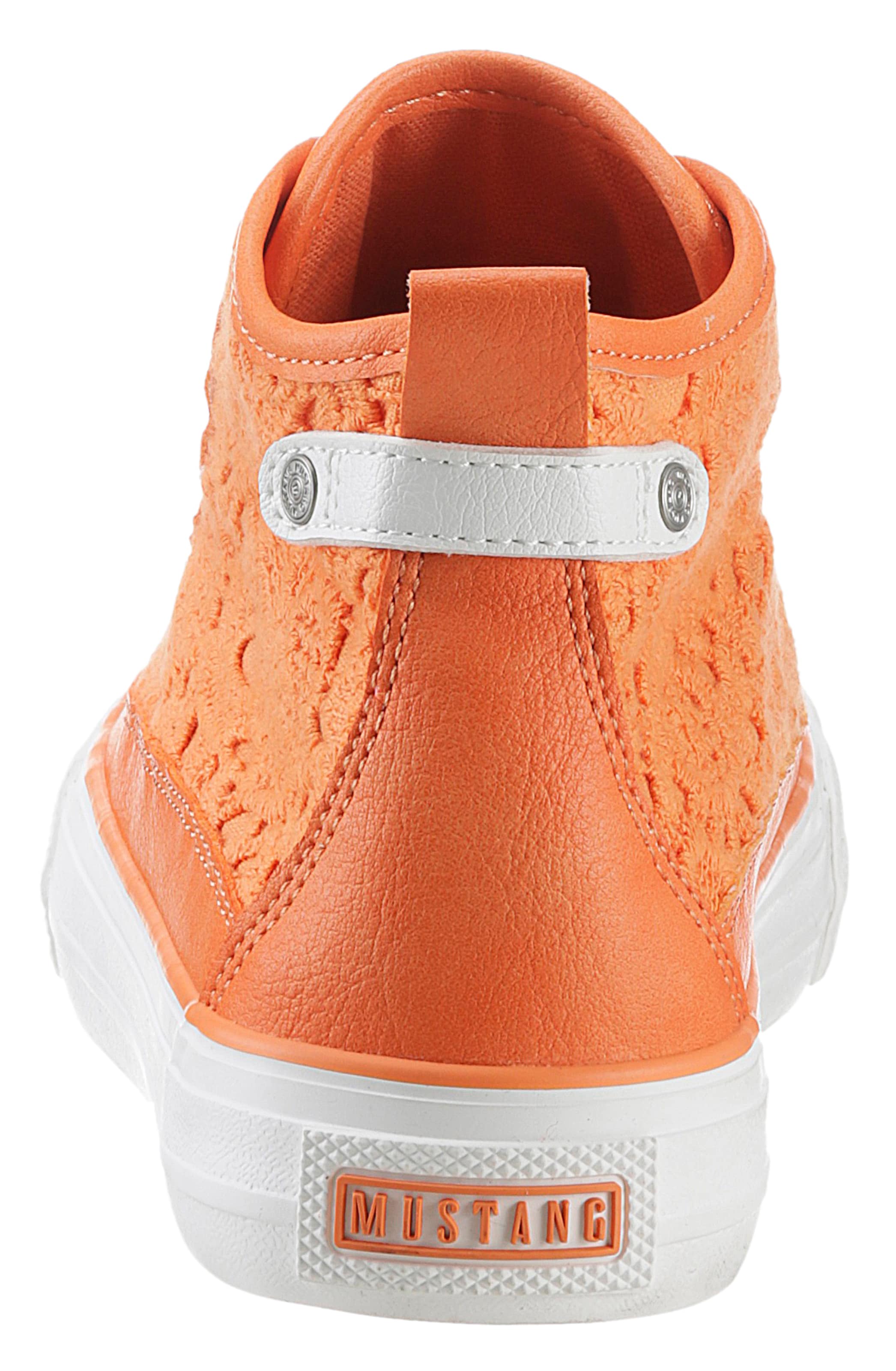 MUSTANG High-Top Sneakers in Orange