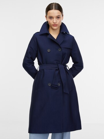 Orsay Between-Seasons Coat in Blue: front