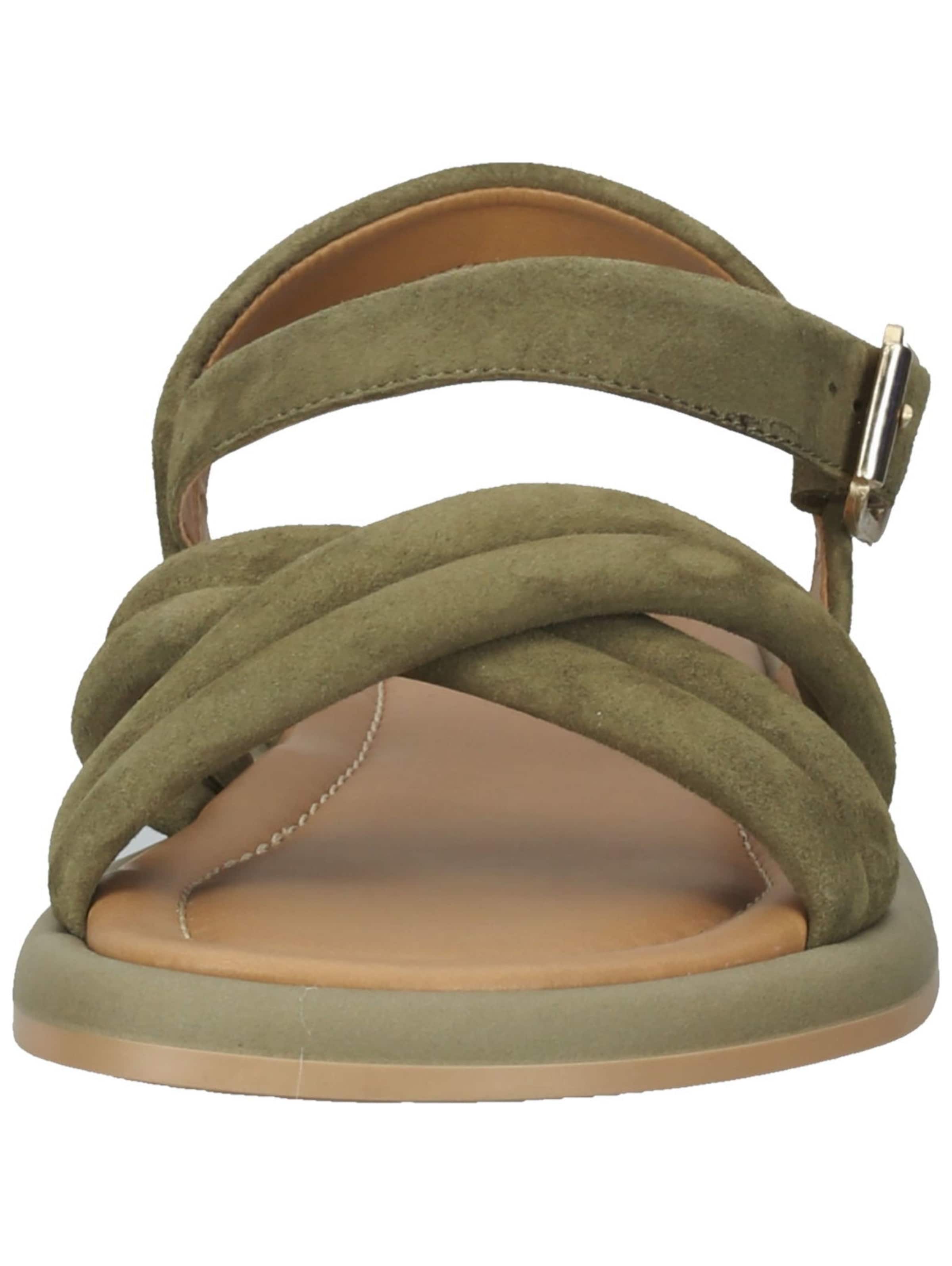 SANSIBAR Sandalen met riem in Groen