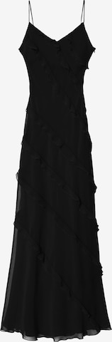 MANGO Suknia wieczorowa 'SUR' w kolorze czarny: przód