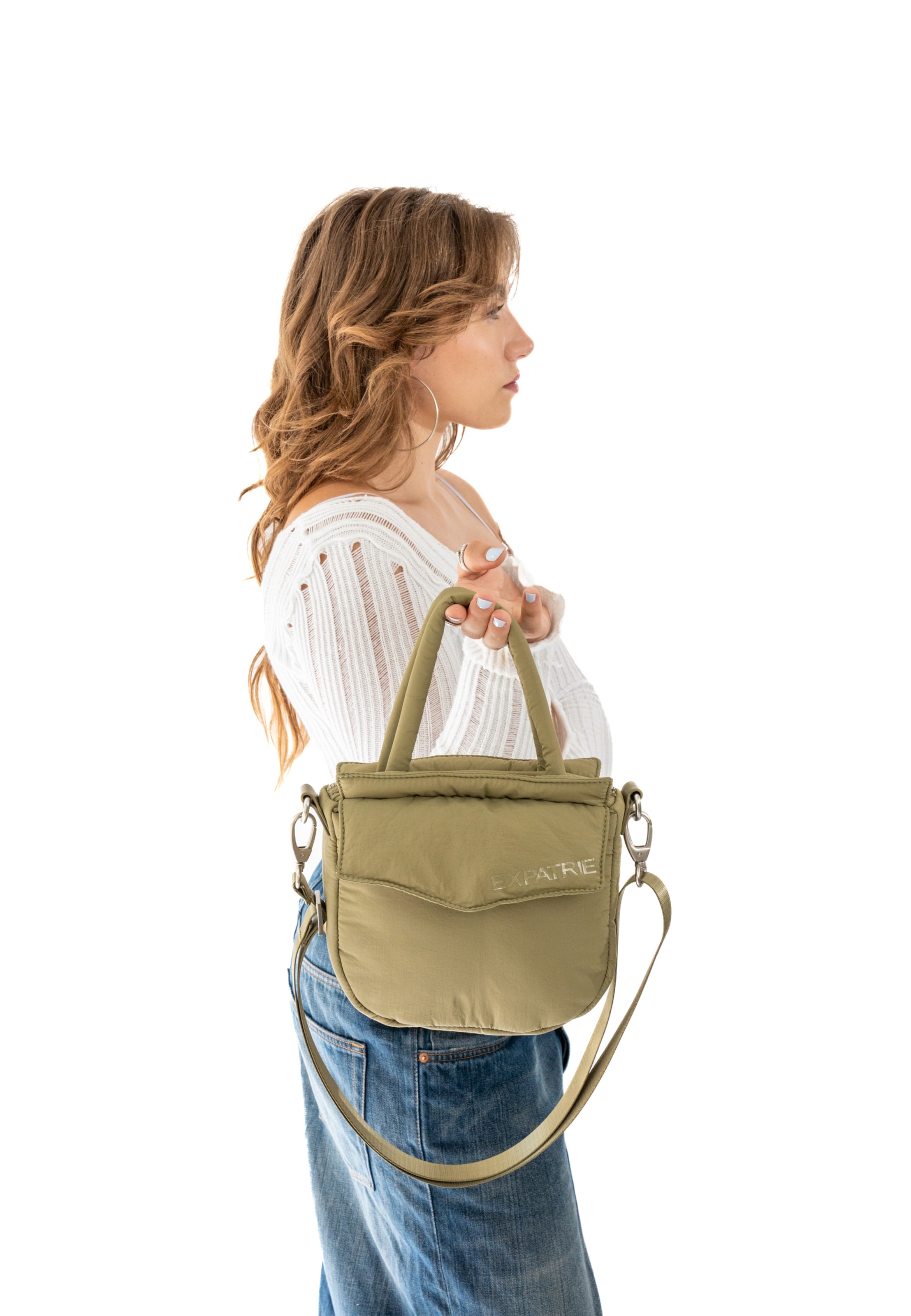 Sacs à main 'Poppy Small' Expatrié en vert : devant