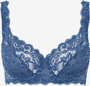 Hanro Bra ' Moments ' in Blue: front