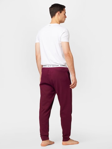 Tommy Hilfiger Underwear Tapered Pyjamahose in Rot