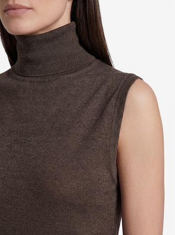SELECTED Kootud topp 'SLFTHEA', värv pruun
