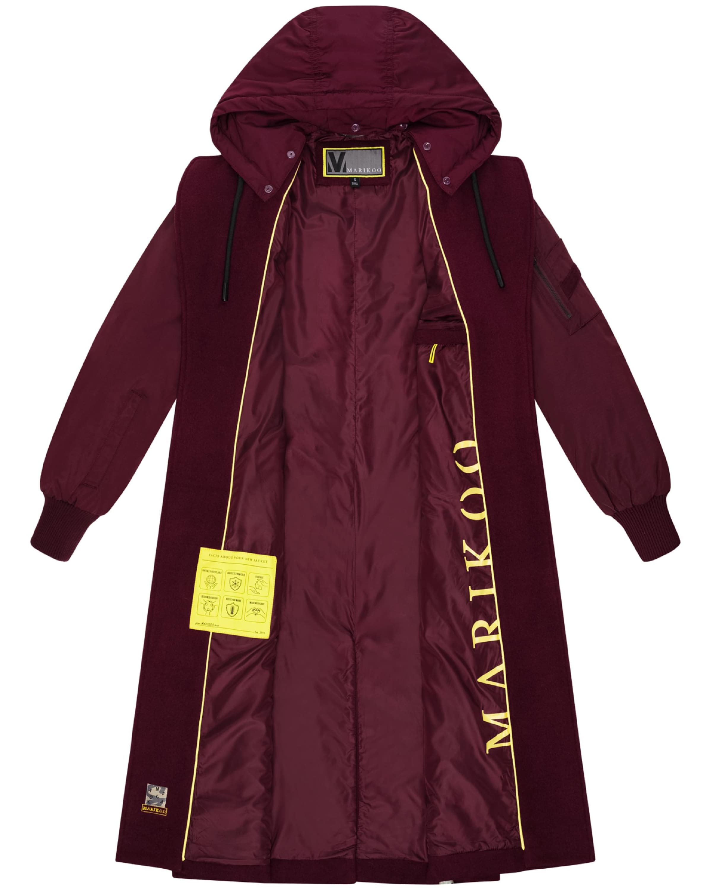 MARIKOO Kevad-sügismantel 'Tjadee 16', värv punane