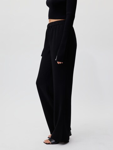 LeGer by Lena Gercke Loose fit Trousers 'Aylin Tall' in Black