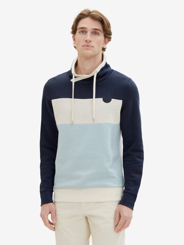 TOM TAILOR Sweatshirt in Groen: voorkant