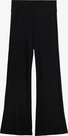 évasé Pantalon Bershka en noir : devant