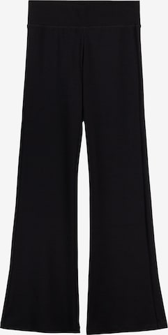 évasé Pantalon Bershka en noir : devant