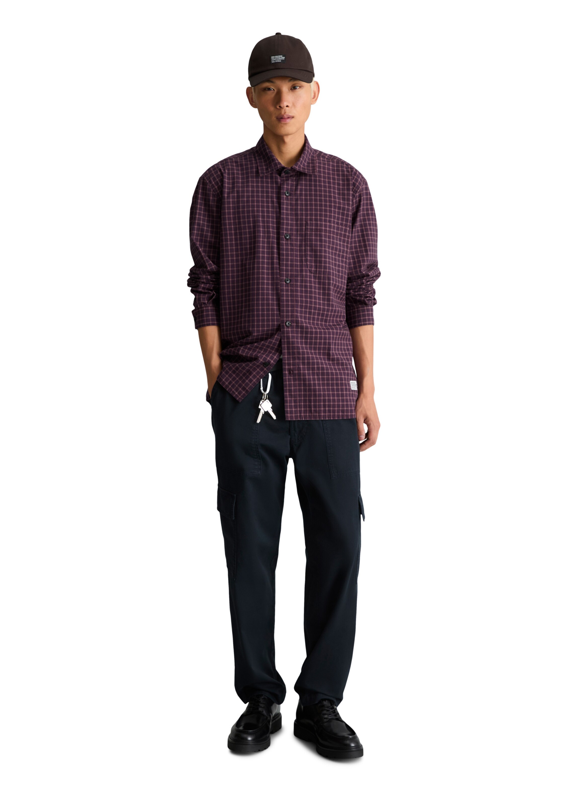 Marc O'Polo DENIM Regular fit Button Up Shirt in Purple