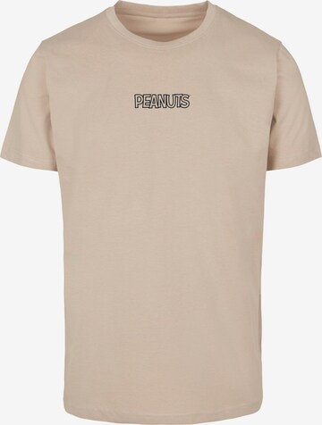 Merchcode Shirt 'Peanuts' in Beige: front