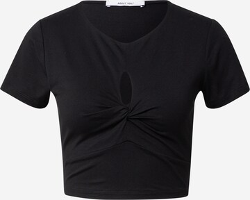 T-shirt 'ISLEEN' ABOUT YOU en noir : devant