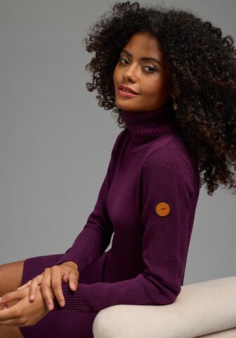 KangaROOS Knitted dress in Purple
