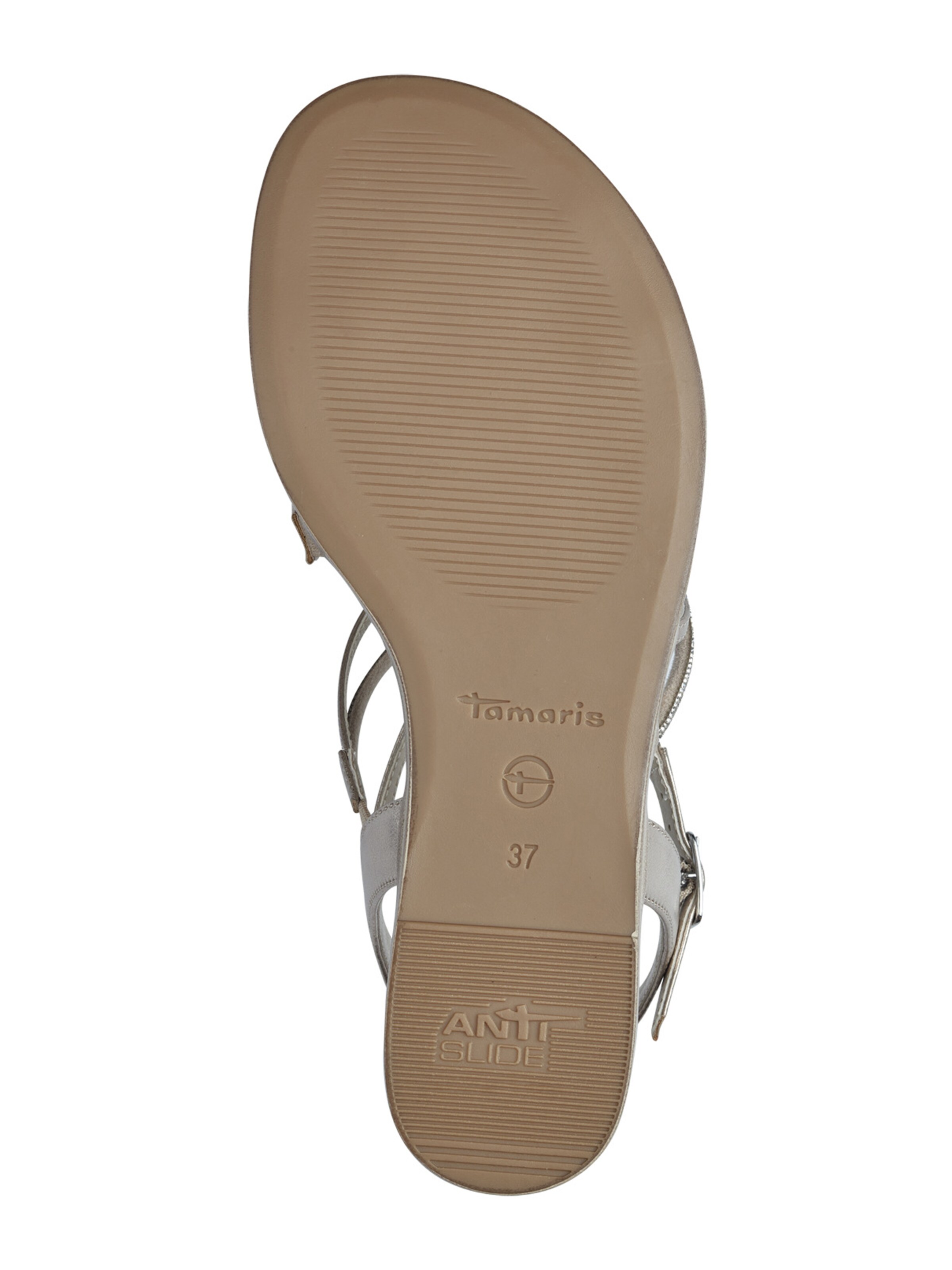 Sandales à lanières Tamaris en or