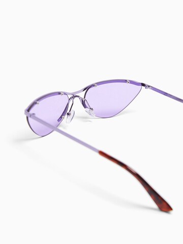 Bershka Sunglasses in Purple