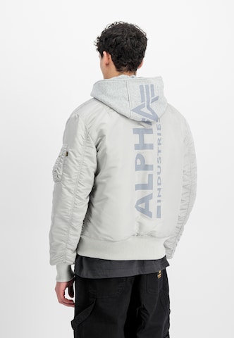 ALPHA INDUSTRIESPrijelazna jakna 'MA-1' - siva boja: prednji dio