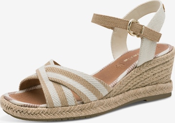 Sandales Tamaris en marron : devant