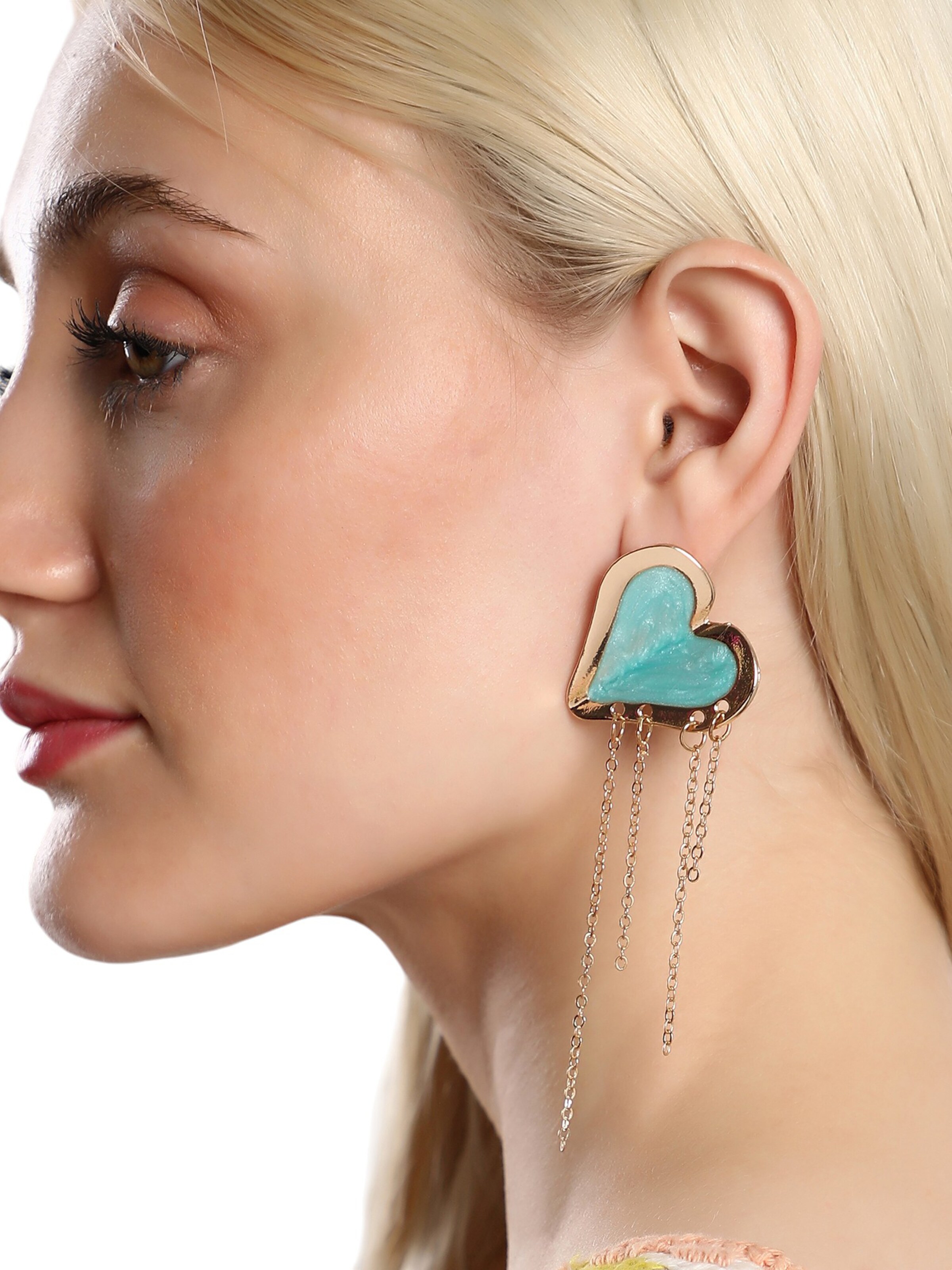 mėlyna SOHI Auskarai 'Orianne': priekis