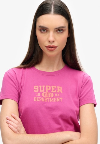 Superdry Тениска в синьо: отпред